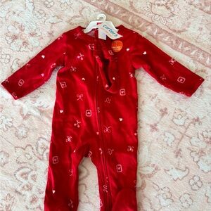 Carter's Red Heart and Bow One Piece